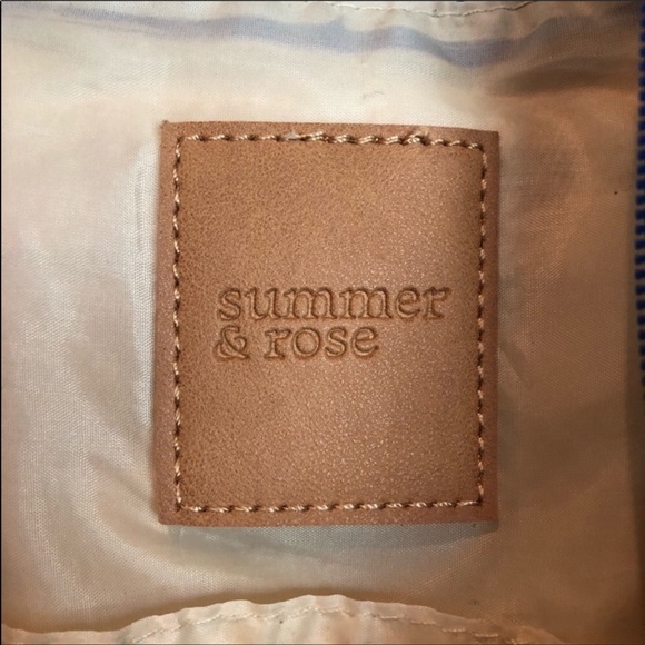 Summer and Rose Tote blue & white stripe w/rope - Picture 6 of 7